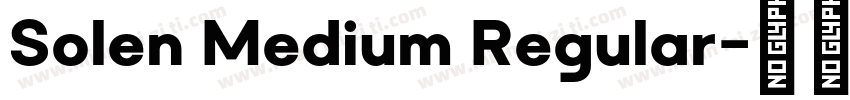 Solen Medium Regular字体转换